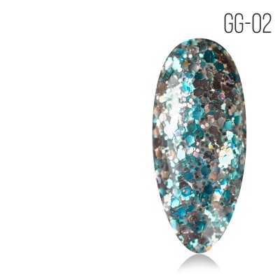 MIO Nails, Glitter Gel GG-02  5 мл